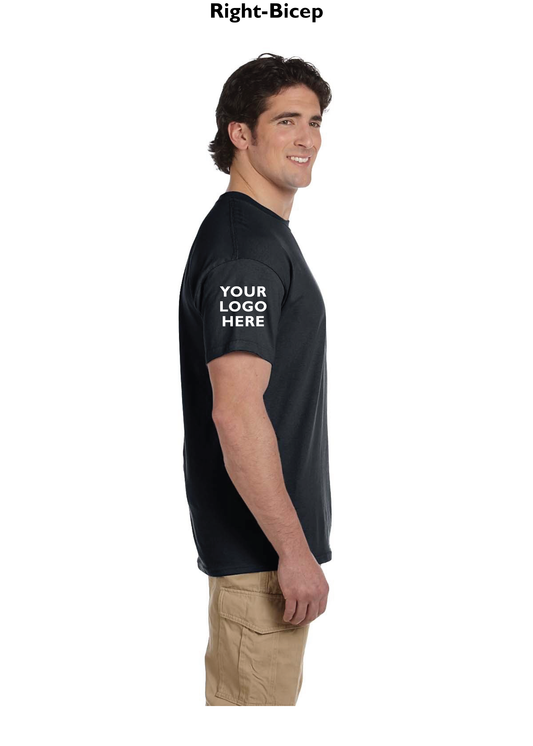 Right-Bicep, HTV | Mens Custom Decorated T-Shirt